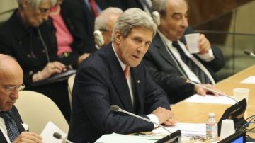 El secretario de estado de los Estados Unidos, John Kerry, ofrecía ayer un discurso en el marco de la sesión 68 de la ONU.