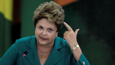 Dilma Rousseff, presidenta de Brasil.