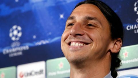 Zlatan Ibrahimovic ofreció una conferencia de prensa previo a su duelo ante Benfica