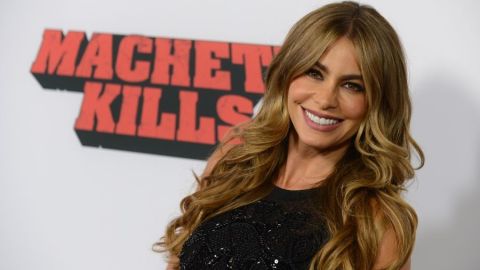 La actriz colombiana Sofía Vergara en el estreno de la película.