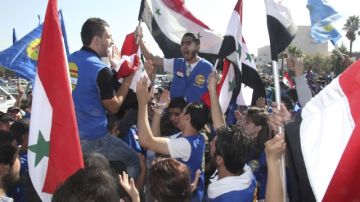 El presidente de Siria Bachar Al Asad ha recibido el respaldo de los jóvenes.