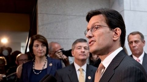 "Esperamos sostener más conversaciones esta noche", dijo el líder de la mayoría republicana  en la Cámara de Representantes,  Eric Cantor, luego del encuentro con el presidente.
