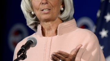 La directora del FMI, Christine Lagarde.