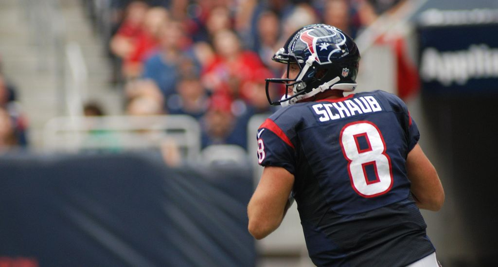 Antes de que terminara el tercer periodo el quarterback Matt Schaub tuvo que salir del terreno de juego por lesión. La afición, frustrada por el juego de los Texans, celebró la salida de Schaub.