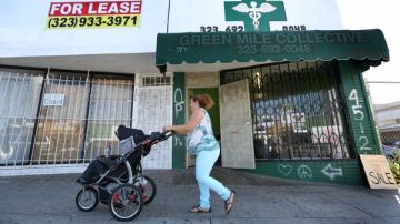 El colectivo Green Mile, uno de cientos de dispensarios de marihuana ubicado en Los Ángeles.