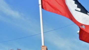 Imagen de vecinos del barrio de la Misión en la marcha 'Our Mission, No Evictions', este 12 de octubre.