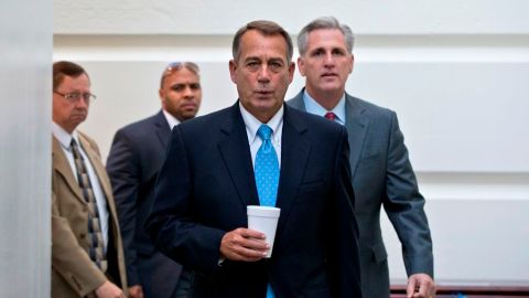 Un comunicado de la oficina del presidente de la Cámara de Representantes, John Boehner, anunció sobre la votación de hoy.