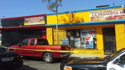 La camioneta fue encontrada frente a la cantina Dos Hermanos en Inglewood, cerca de donde ocurrió el accidente.