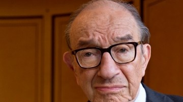 El expresidente de la Fed, Alan Greenspan,  en   Washington.