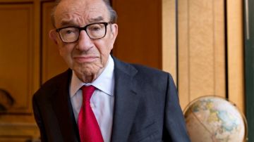 El expresidente de la Fed, Alan Greenspan,  en   Washington.
