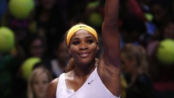 Serena Williams celebra.