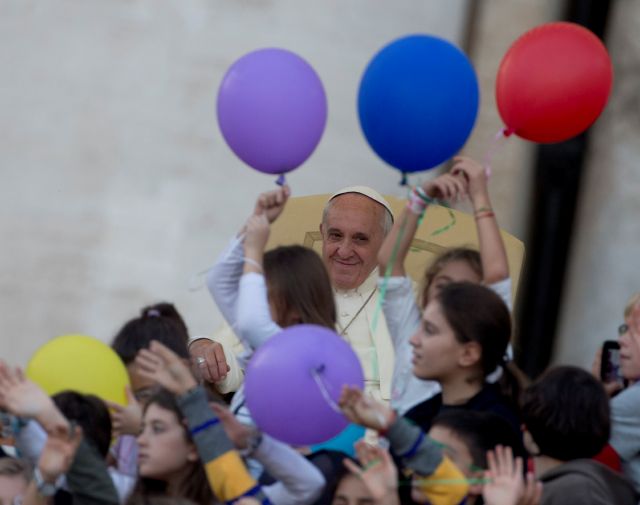 El Papa Francisco celebra el Día de la Familia en el Vaticano.