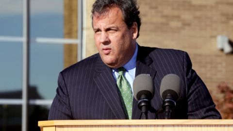El gobernador  Chris Christie, de Nueva Jersey.