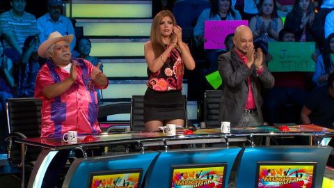 Los jueces de 'Tengo talento, mucho talento': Don Cheto, Ana Bárbara y Pepe Garza.