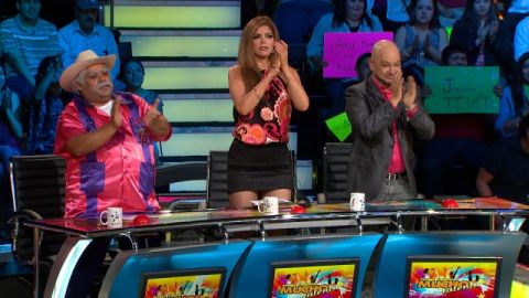 Los jueces de 'Tengo talento, mucho talento': Don Cheto, Ana Bárbara y Pepe Garza.