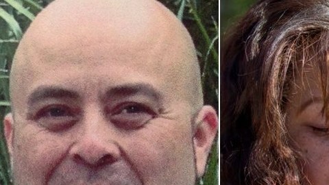 Gerardo I. Hernández (i), el agente de TSA fallecido en el tiroteo de LAX y su esposa Ana Hernández.