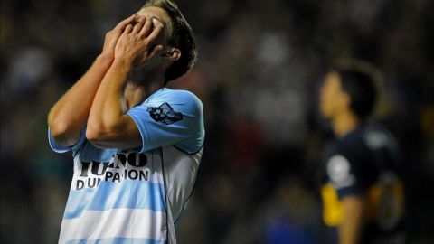 En la imagen, el jugador Luciano Vietto de Racing Club.