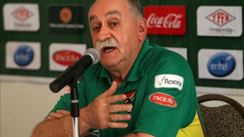 En la imagen, el seleccionador boliviano, el español Xabier Azkargorta.