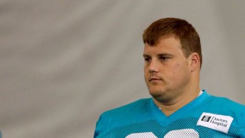 El guard Richie Incognito (68) y el tacle Jonathan Martin (71).