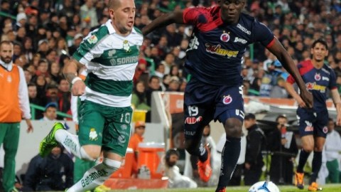 Santos y Veracruz empataron 2-2 en Torreón