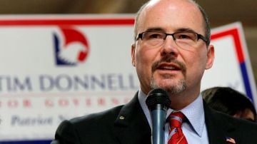Tim Donnelly anunció su candidatura para gobernador del estado en 2014.