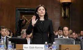 Edith Ramírez ante el Congreso.