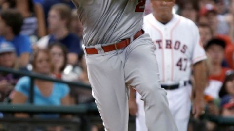David Freese  ganó con San Luis la Serie Mundial en 2011, equipo en el que también estaba Albert Pujols.