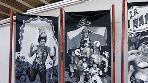 Una de las piezas de la exhibición, de Hugo Crosthwaite.