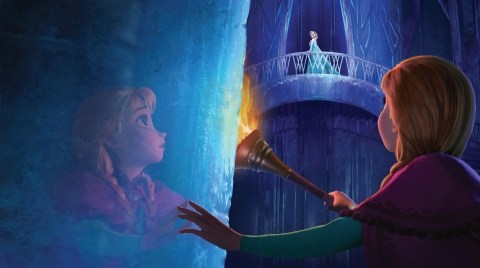 Escena del filme 'Frozen' que ya se encuentra en cartelera. La película de Disney trata de dos hermanas princesas separadas por circunstancias mágicas,