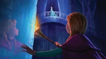 Escena del filme 'Frozen' que ya se encuentra en cartelera. La película de Disney trata de dos hermanas princesas separadas por circunstancias mágicas,