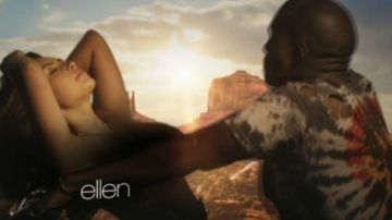 Kanye West y Kim Kardashian en topless en el nuevo videoclip del rapero llamado "Bound 2".