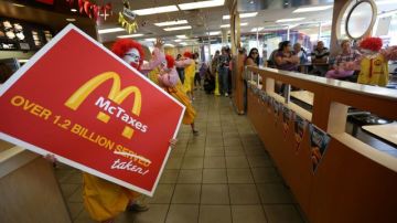 Las protestas contra las compañías de comida rápida se han mantenido desde el 2012.