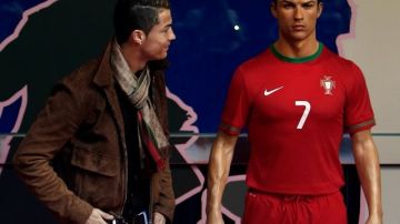 Cristiano Ronaldo quedó sorprendido con su escultura de cera