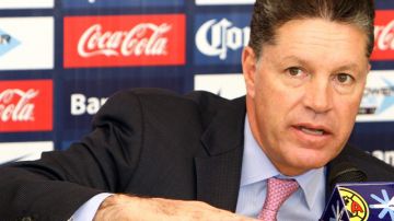 Ricardo Pelaez durante conferencia de prensa del Club América