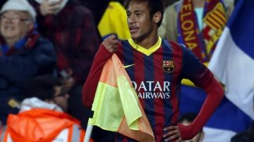Neymar consiguió uno de los dos goles del triunfo del Barcelona sobre Villarreal