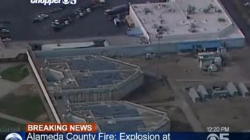 Los bomberos indicaron que el incendio comenzó cuando explotó un horno de la prisión de Santa Rita, en el norte de California.