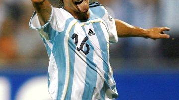 Pablo  'Payasito'   Aimar, medio ofensivo de gran talento,  jugó para la selección de Argentina  en los Mundiales de 2002 y 2006.