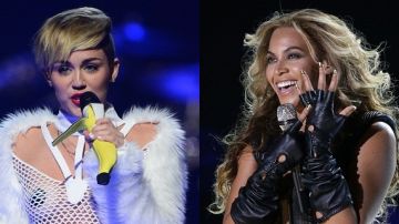 Miley tuvo un provocativo cambio de registro, mientras que Beyoncé llegó a la madurez artística.
