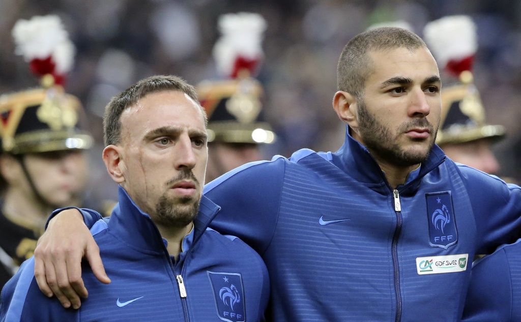 Se reanuda juicio a Franck Ribery y Karim Benzema