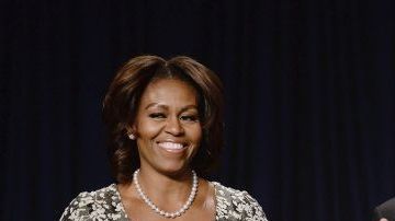 El presidente Barack Obama y la primera dama Michelle Obama asistieron al Desayuno de Oración Nacional en Washington DC.