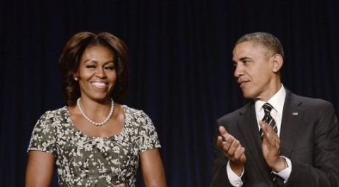 El presidente Barack Obama y la primera dama Michelle Obama asistieron al Desayuno de Oración Nacional en Washington DC.