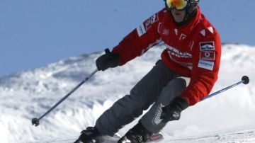 Michael Schumacher  tuvo el accidente cuando esquiaba.