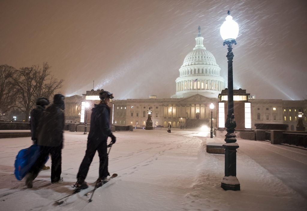 Se esperaba que la acumulación de nieve en Washington DC llegue hasta las 18 pulgadas.