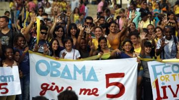 En La Habana exigen la luberación de los cinco cubanos