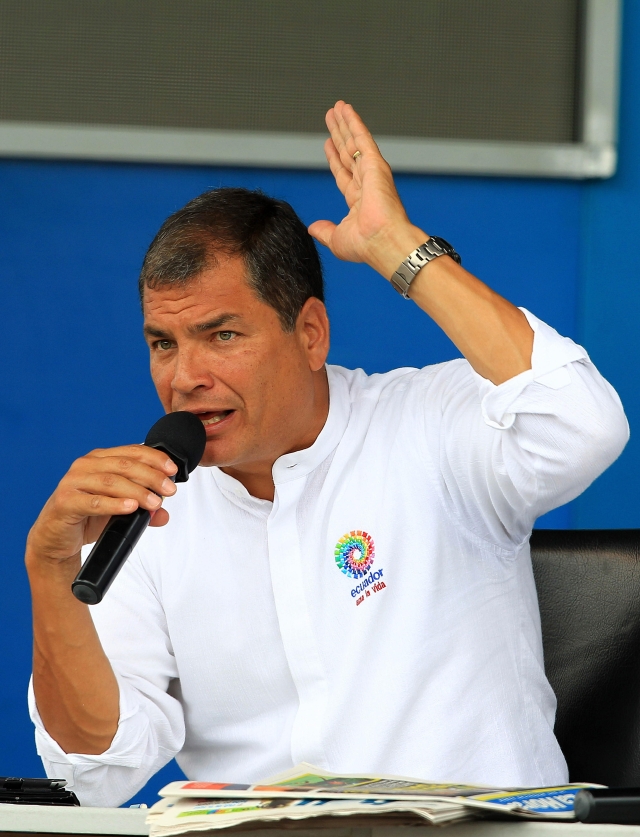 El presidente ecuatoriano, Rafael Correa.