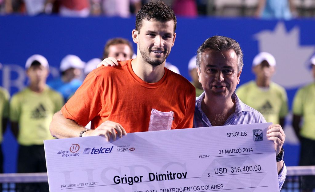 El tenista búlgaro, Grigor Dimitrov fue el vencedor en la final varonil del Abierto Mexicano de Tenis.