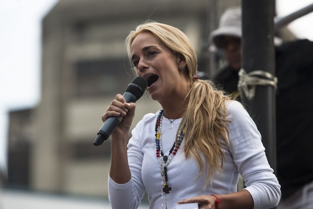 Lilian Tintori, esposa de Leopoldo López, aseguró que "la lucha no va a parar” en Venezuela. EFE