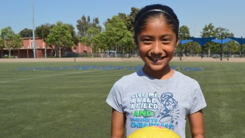 La pequeña Giselle está muy segura de sus metas y la primera está por cumplirla: vestir la camiseta del Tri.