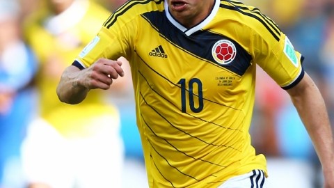 James Rodríguez ha anotado dos goles en dos partidos en el Mundial  de Brasil.