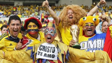 El Cole', el aficionado más famoso de Colombia se está gozando la fiesta mundialista.
